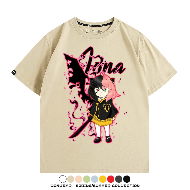 間諜家家酒x黑色四葉草 親子情侶裝寬鬆短袖T