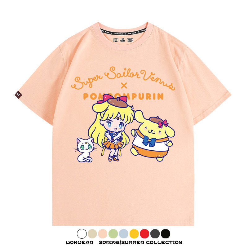美少女戰士聯名三麗鷗周邊短袖T恤
