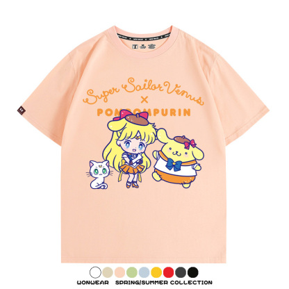 美少女戰士聯名三麗鷗周邊短袖T恤