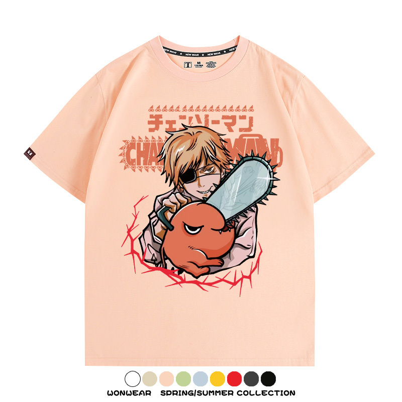 鏈鋸人電次波奇塔 親子情侶裝寬鬆短袖T