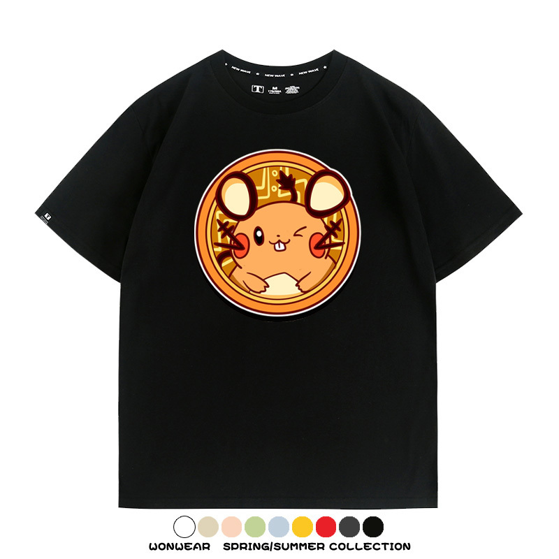 寶可夢卡通可愛頭像合集 親子情侶寬鬆短袖T
