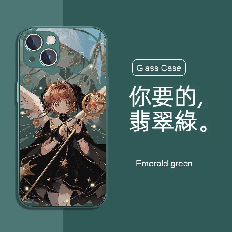 蘋果 系列魔卡小櫻 液態玻璃防摔殼