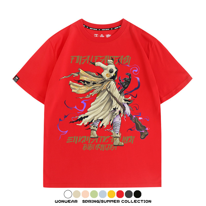 最終幻想9聯名寶可夢謎擬丘 親子情侶裝寬鬆短袖T