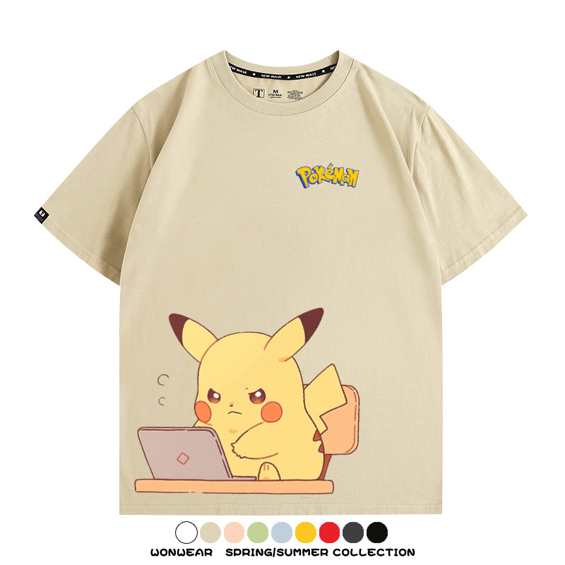 精靈寶可夢上班族 親子情侶裝寬鬆短袖T