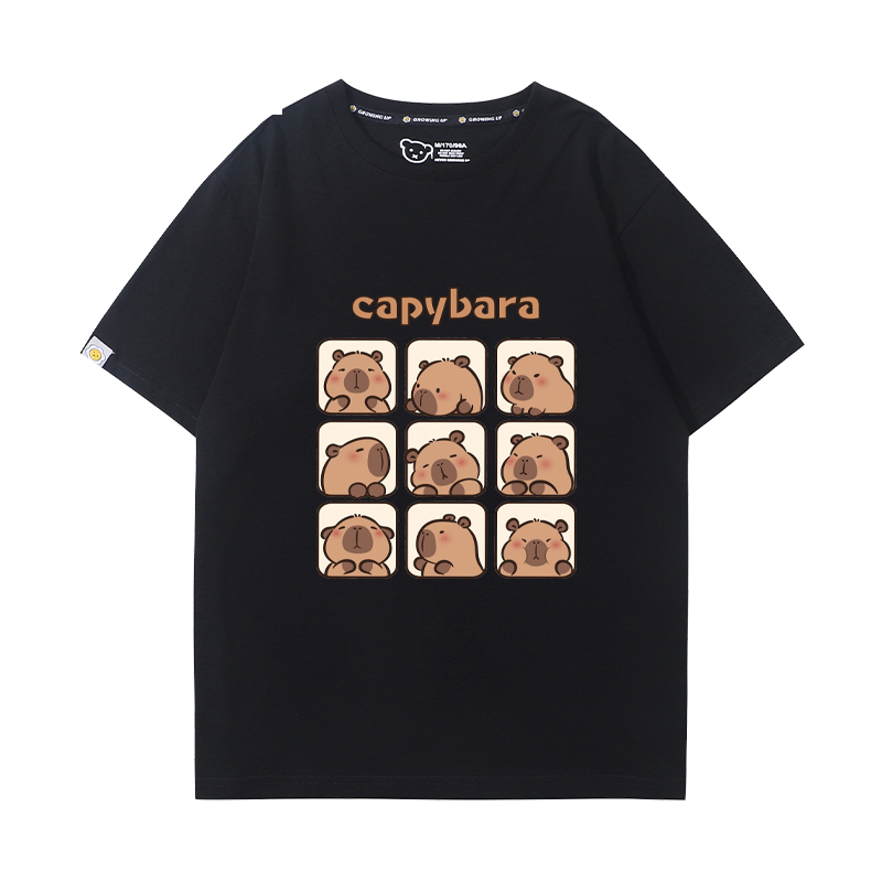 卡皮巴拉 2024親子情侶男女同款 T恤