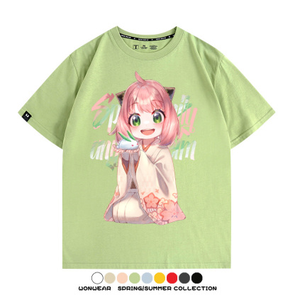 間諜家家酒動漫周邊短袖T恤