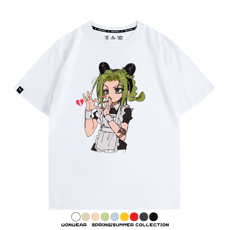 JOJO的奇妙冒險石之海動漫空條徐倫卡通周邊聯名短袖夏男純棉T恤