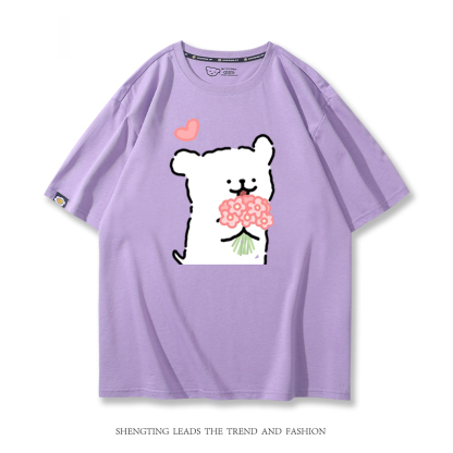 線條小狗 2024親子情侶男女同款 T恤