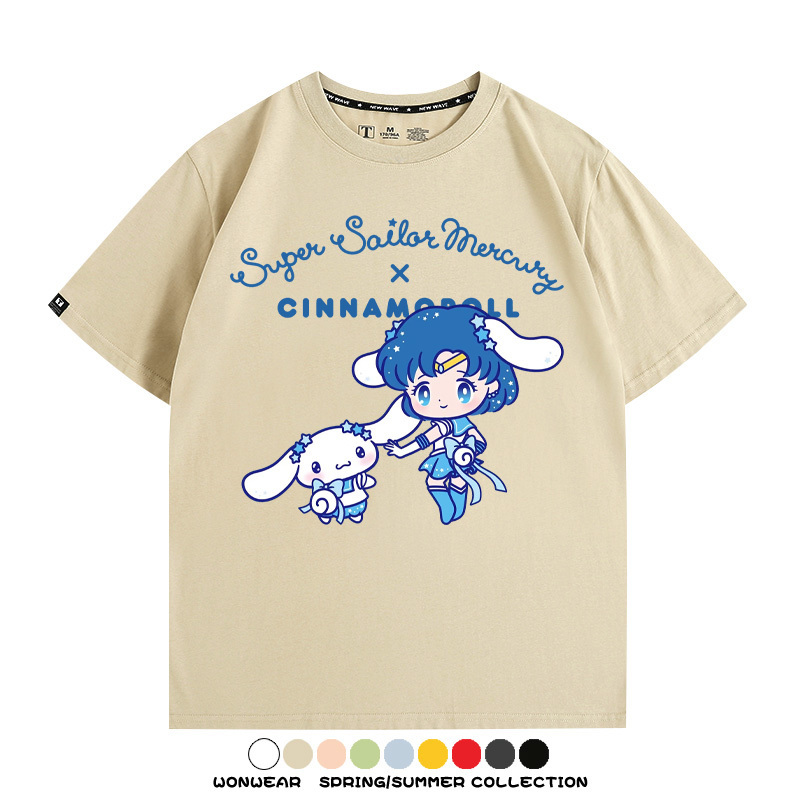美少女戰士聯名三麗鷗周邊短袖T恤