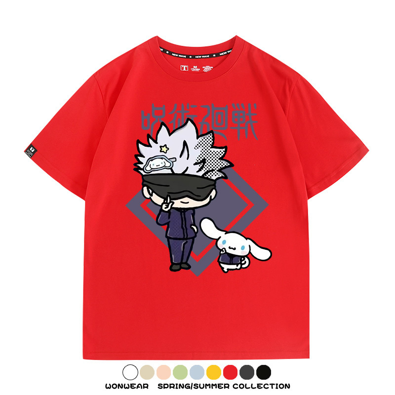 咒術迴戰聯名三麗鷗 親子情侶裝寬鬆短袖T
