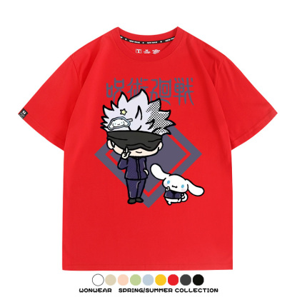 咒術迴戰聯名三麗鷗 親子情侶裝寬鬆短袖T