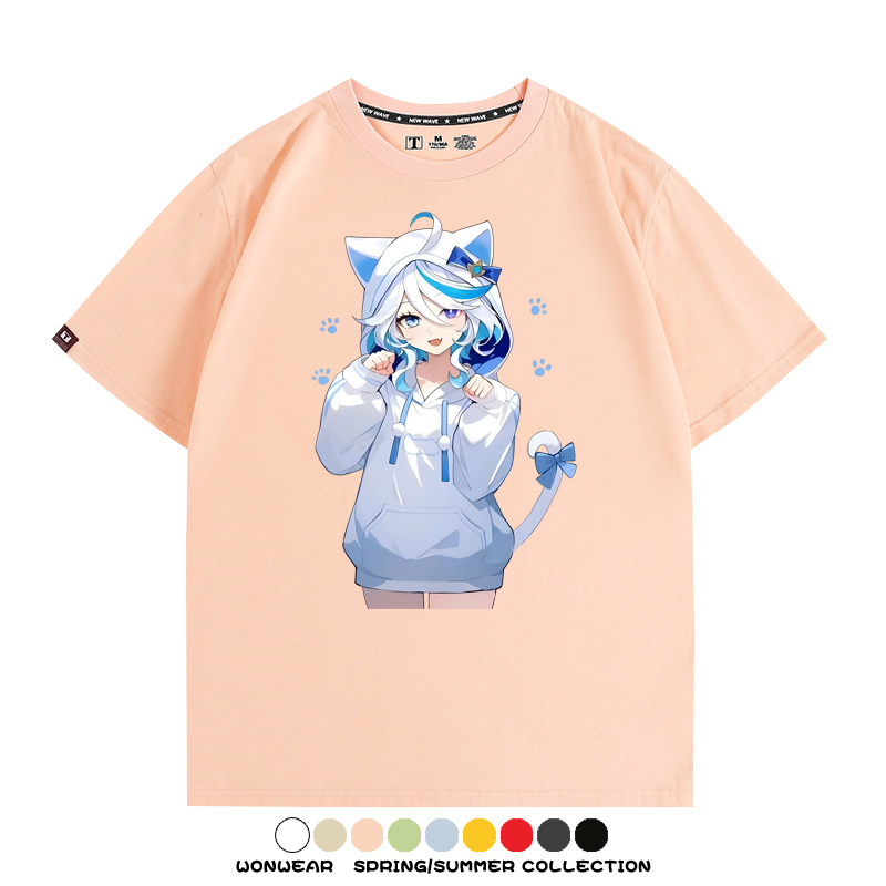 原神芙寧娜 親子情侶裝寬鬆短袖T