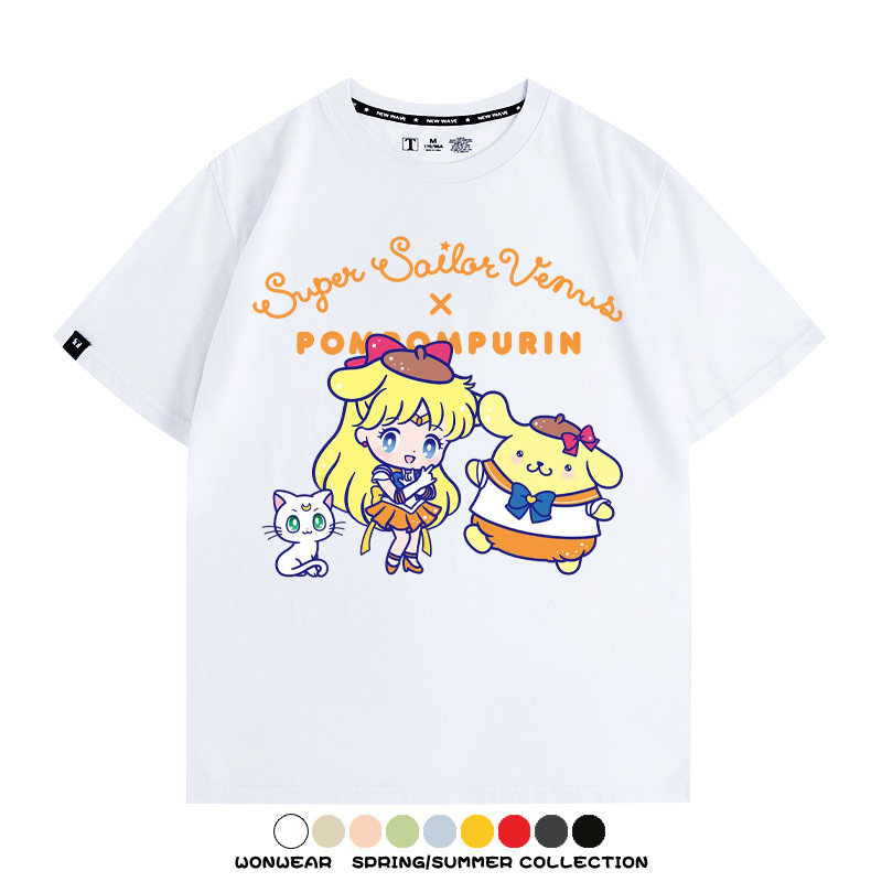 美少女戰士聯名三麗鷗周邊短袖T恤