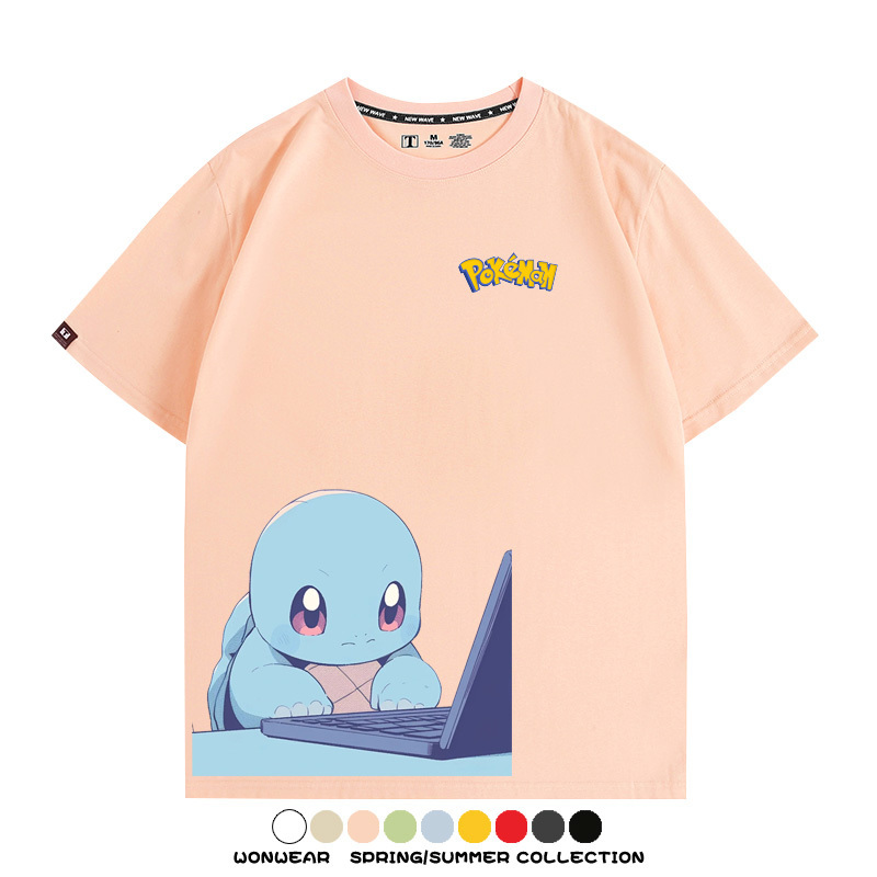 精靈寶可夢上班族 親子情侶裝寬鬆短袖T