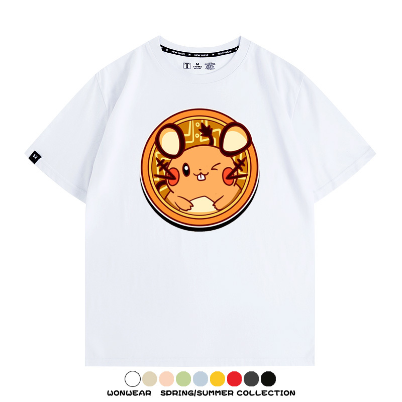 寶可夢卡通可愛頭像合集 親子情侶寬鬆短袖T