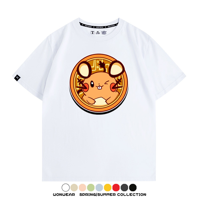 寶可夢卡通可愛頭像合集 親子情侶寬鬆短袖T