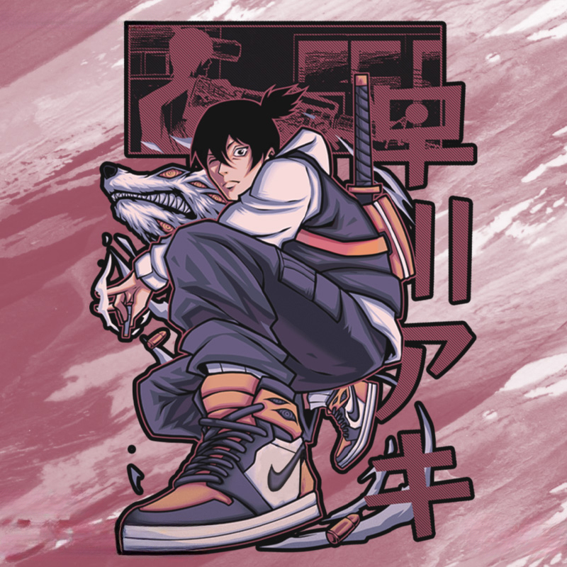 鏈鋸人早川楓聯名 親子情侶裝寬鬆短袖T