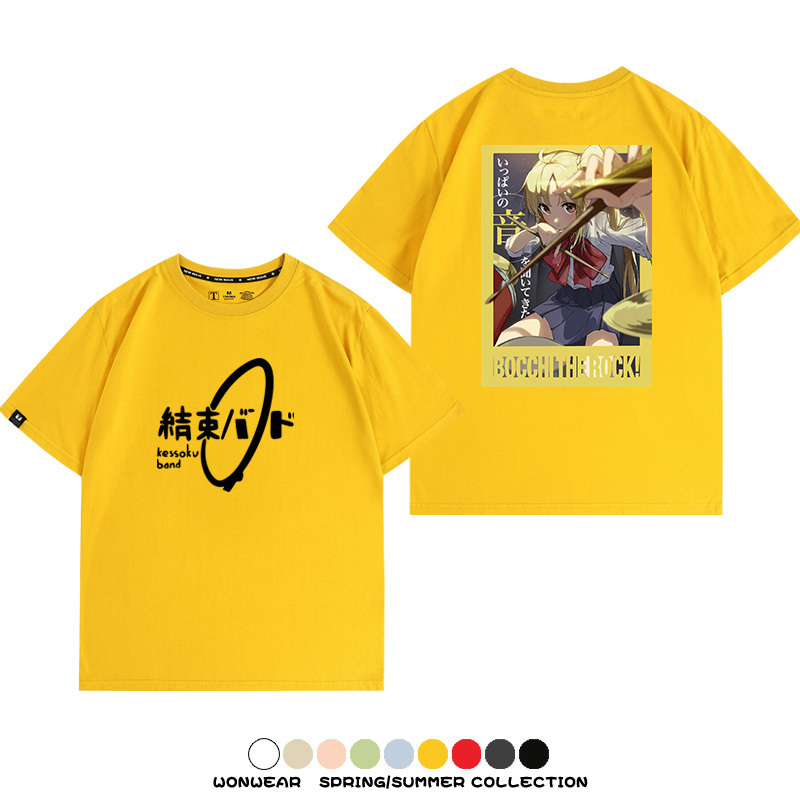 孤獨搖滾結束樂隊 親子情侶裝寬鬆短袖T