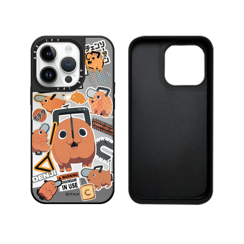 蘋果 系列鏈鋸人 亞克力鏡面保護殼