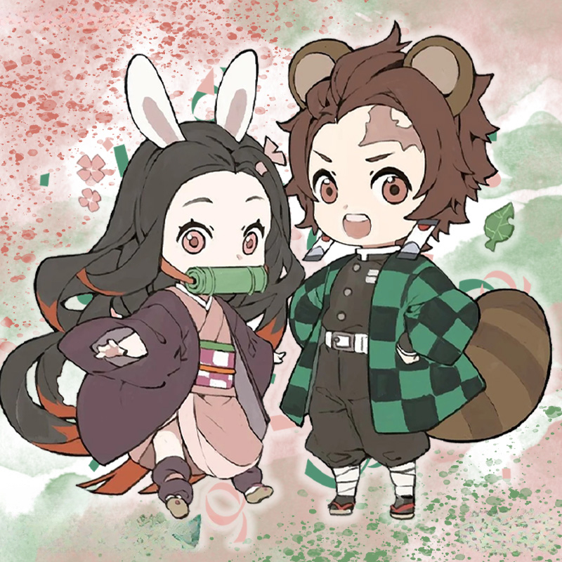 鬼滅之刃動漫周邊聯名  親子情侶裝寬鬆短袖T