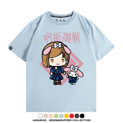 咒術迴戰聯名三麗鷗 親子情侶裝寬鬆短袖T
