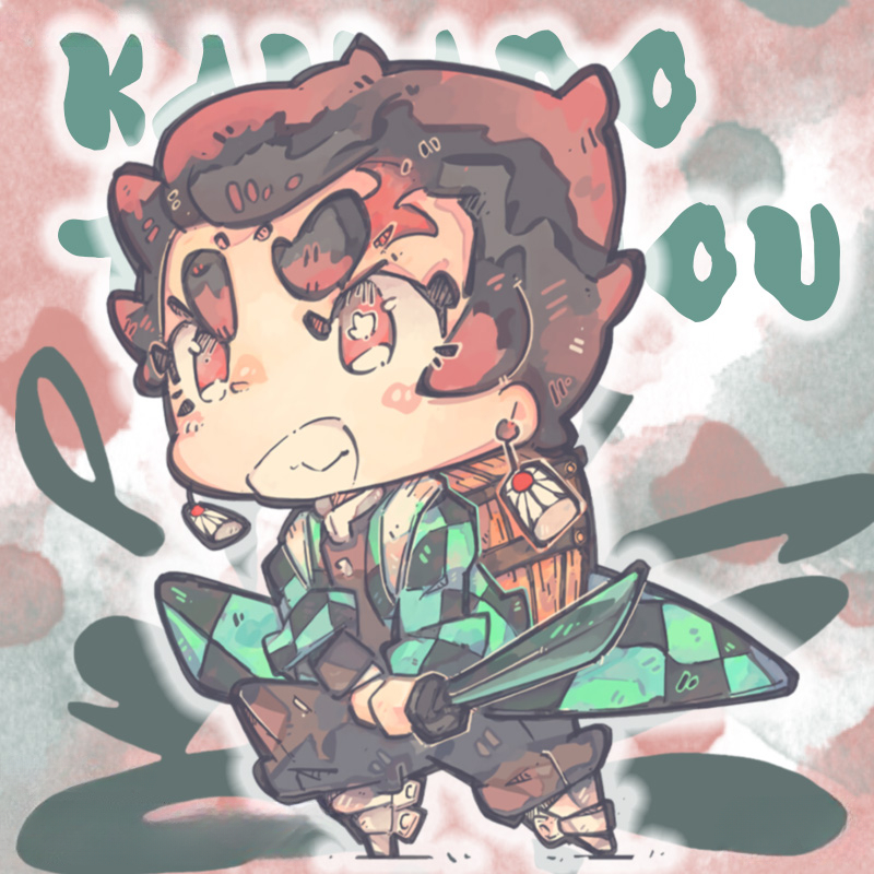 Q版鬼滅之刃動漫周邊短袖T恤