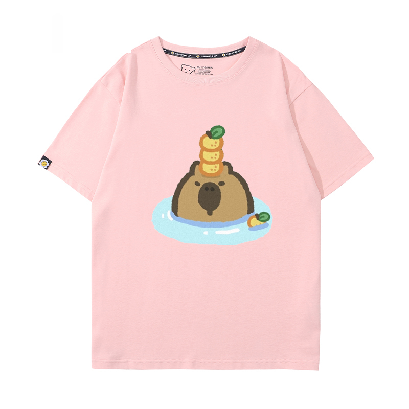 卡皮巴拉 2024親子情侶男女同款 T恤
