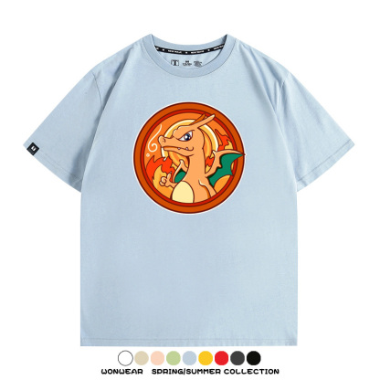 寶可夢卡通可愛頭像合集 親子情侶寬鬆短袖T