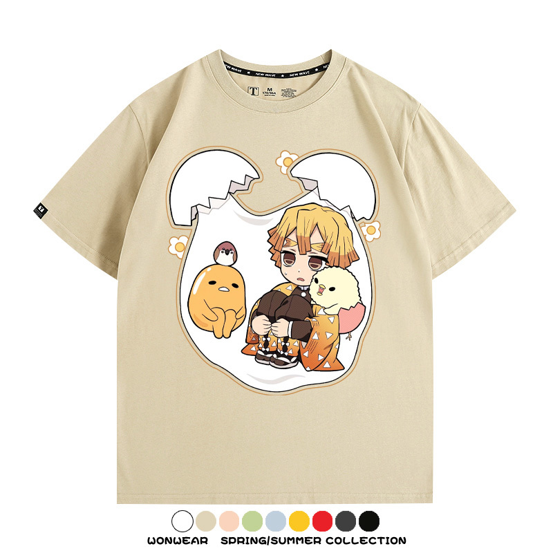 鬼滅之刃聯名三麗鷗 親子情侶裝寬鬆短袖T