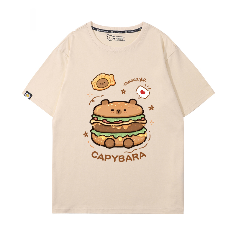 卡皮巴拉 2024親子情侶男女同款 T恤
