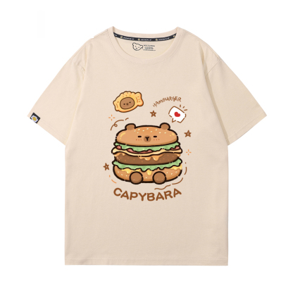 卡皮巴拉 2024親子情侶男女同款 T恤