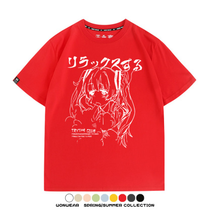 初音未來復古原宿 親子情侶裝寬鬆短袖T