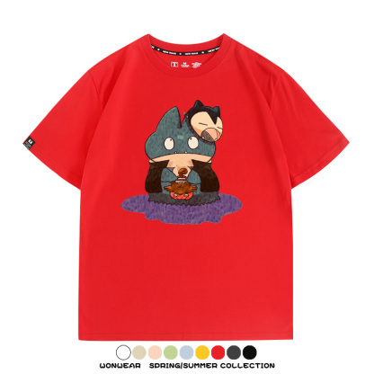 精靈寶可夢小卡比獸任天堂遊戲周邊情侶短袖T恤純棉上衣寬鬆百搭