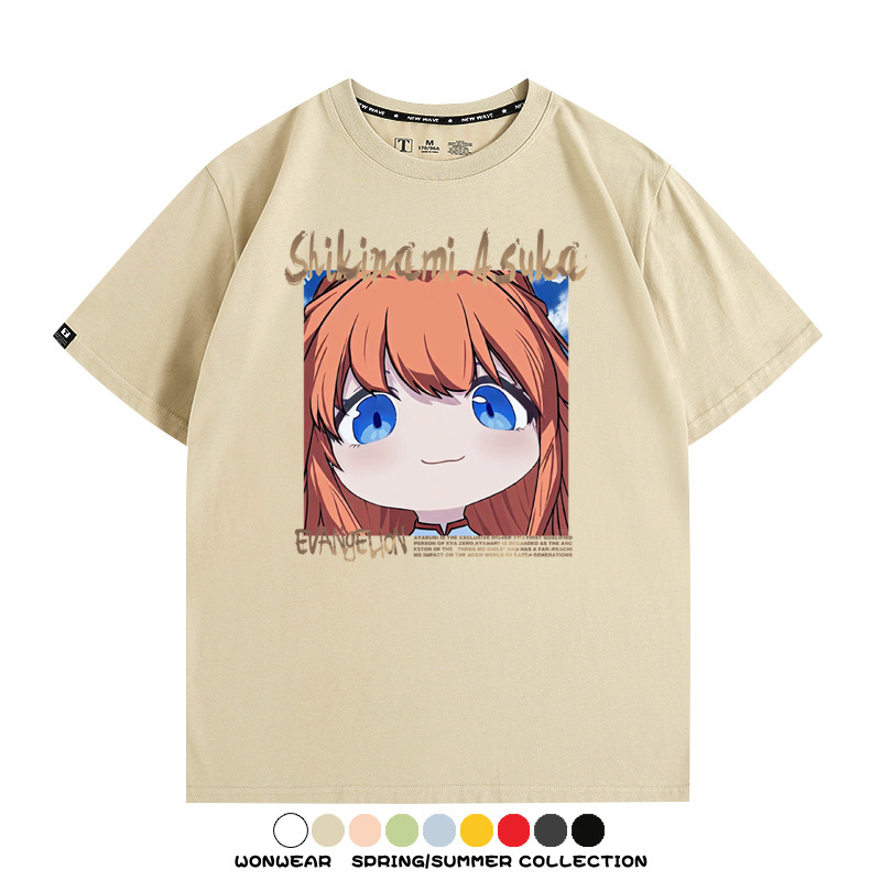 EVA可愛大頭表情 親子情侶裝寬鬆短袖T