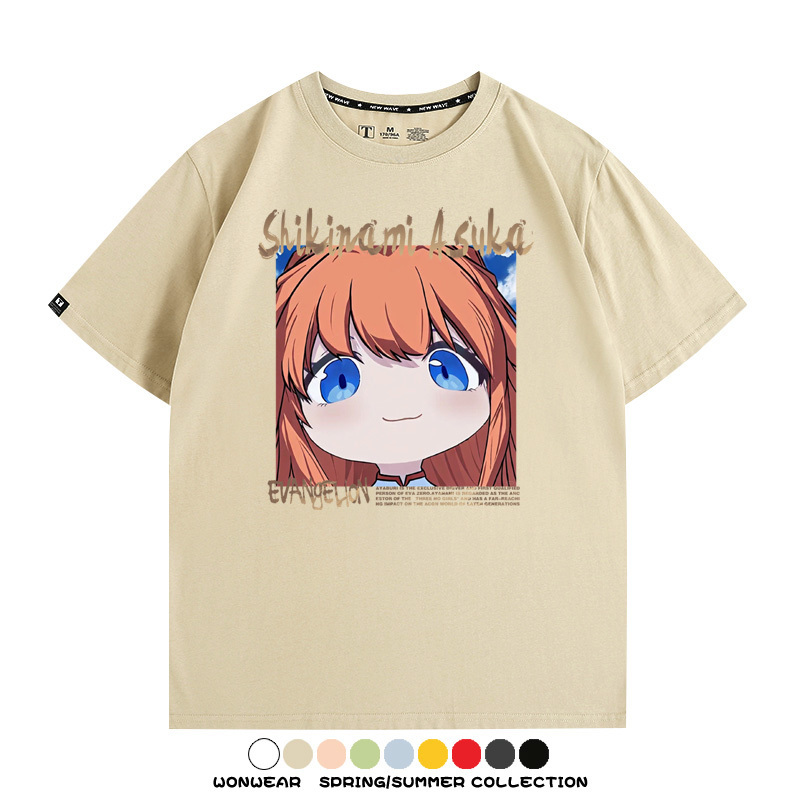 EVA可愛大頭表情 親子情侶裝寬鬆短袖T