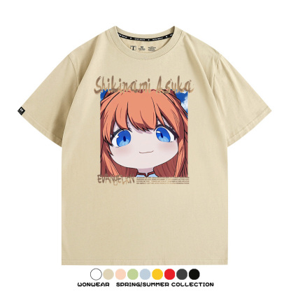 EVA可愛大頭表情 親子情侶裝寬鬆短袖T