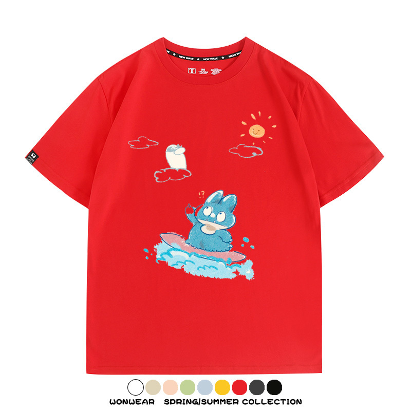 精靈寶可夢小卡比獸任天堂遊戲周邊情侶短袖T恤純棉上衣寬鬆百搭