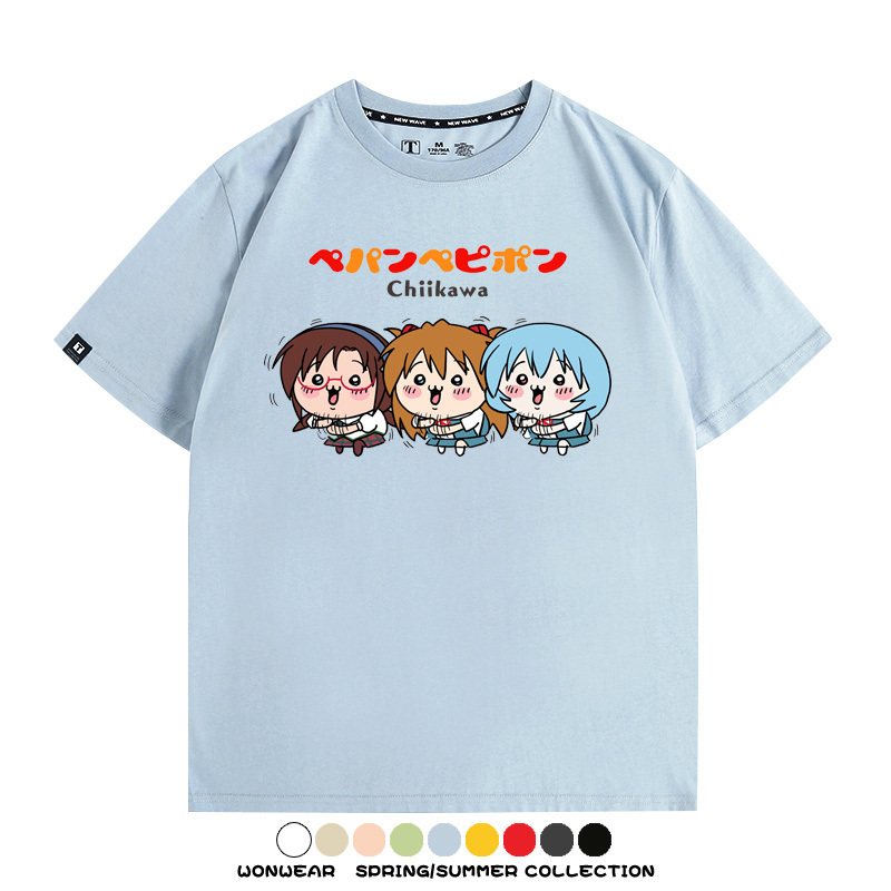 Chiikawa聯動EVA 親子情侶裝寬鬆短袖T