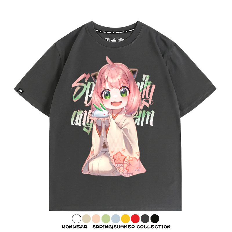 間諜家家酒動漫周邊短袖T恤