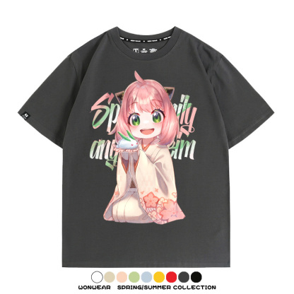 間諜家家酒動漫周邊短袖T恤