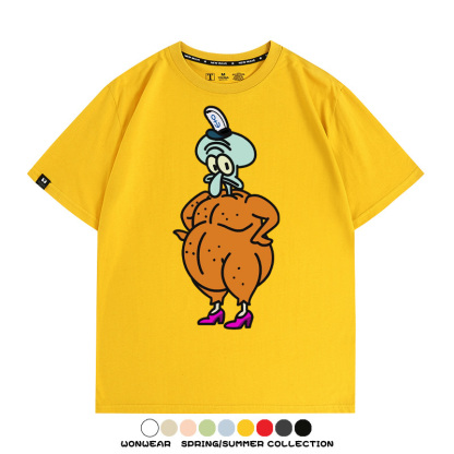 海綿寶寶惡搞動漫周邊短袖T恤