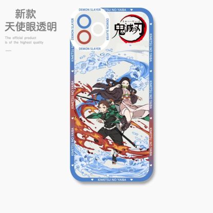 蘋果 系列鬼滅之刃天使眼透明防摔軟殼