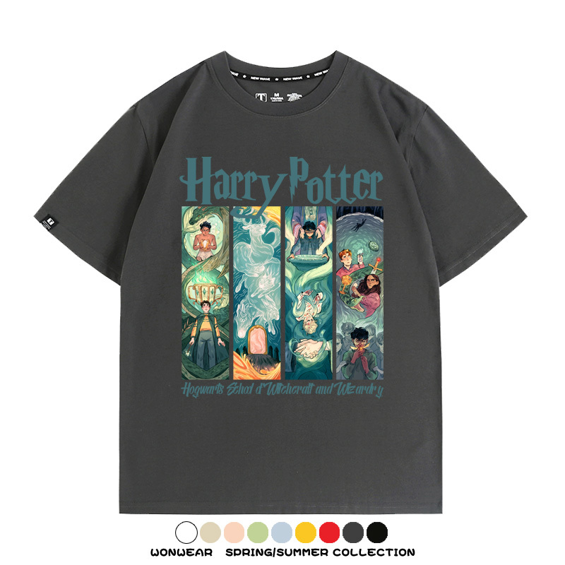 哈利波特四學院電影周邊短袖T恤