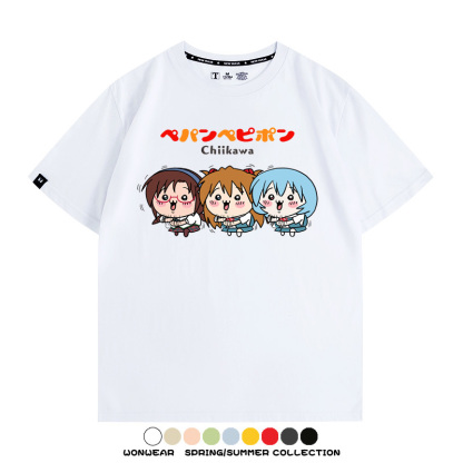 Chiikawa聯動EVA 親子情侶裝寬鬆短袖T