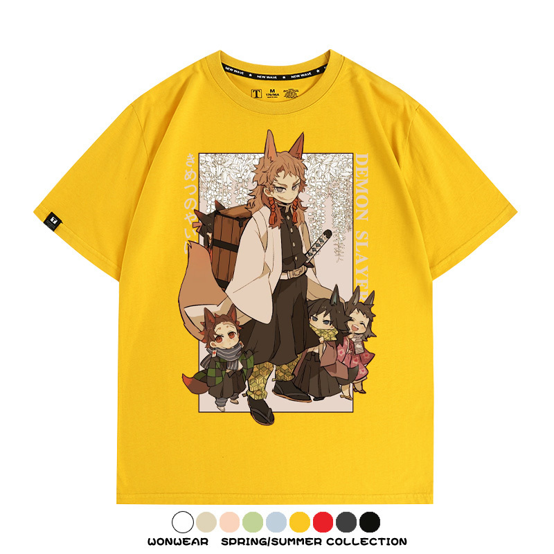 鬼滅之刃炭治郎禰豆子動漫周邊短袖T恤