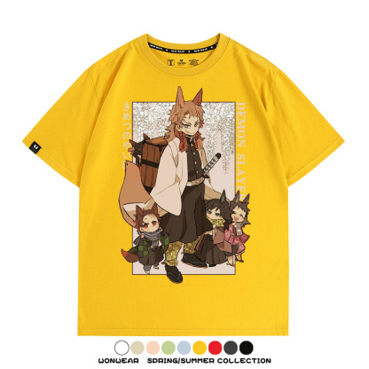 鬼滅之刃炭治郎禰豆子動漫周邊短袖T恤