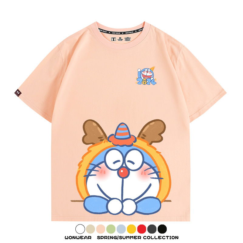 龍年叮噹貓可愛卡通 親子情侶裝寬鬆短袖T