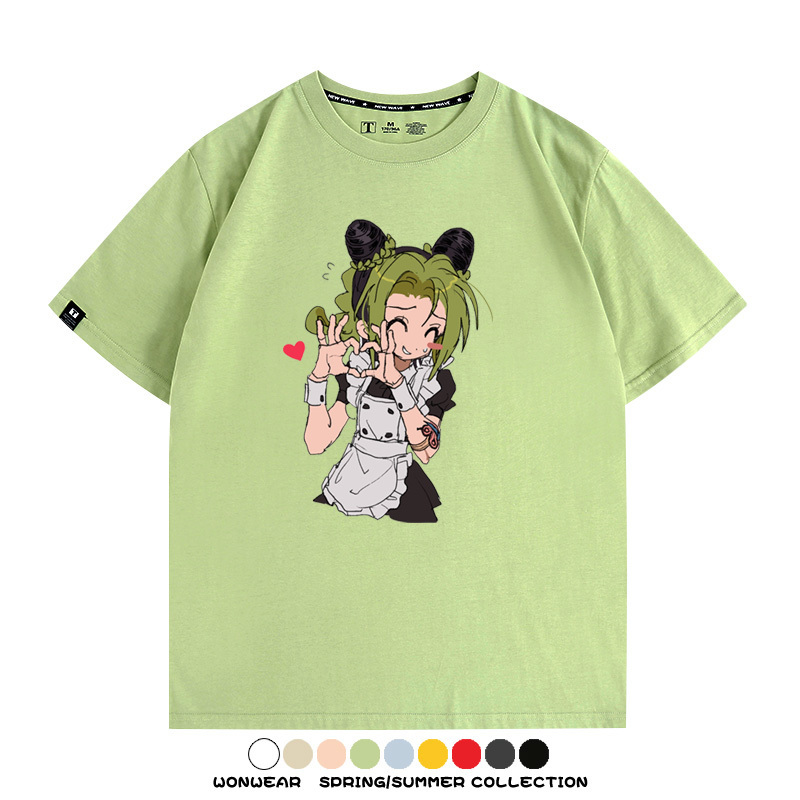 JOJO的奇妙冒險石之海動漫空條徐倫卡通周邊聯名短袖夏男純棉T恤