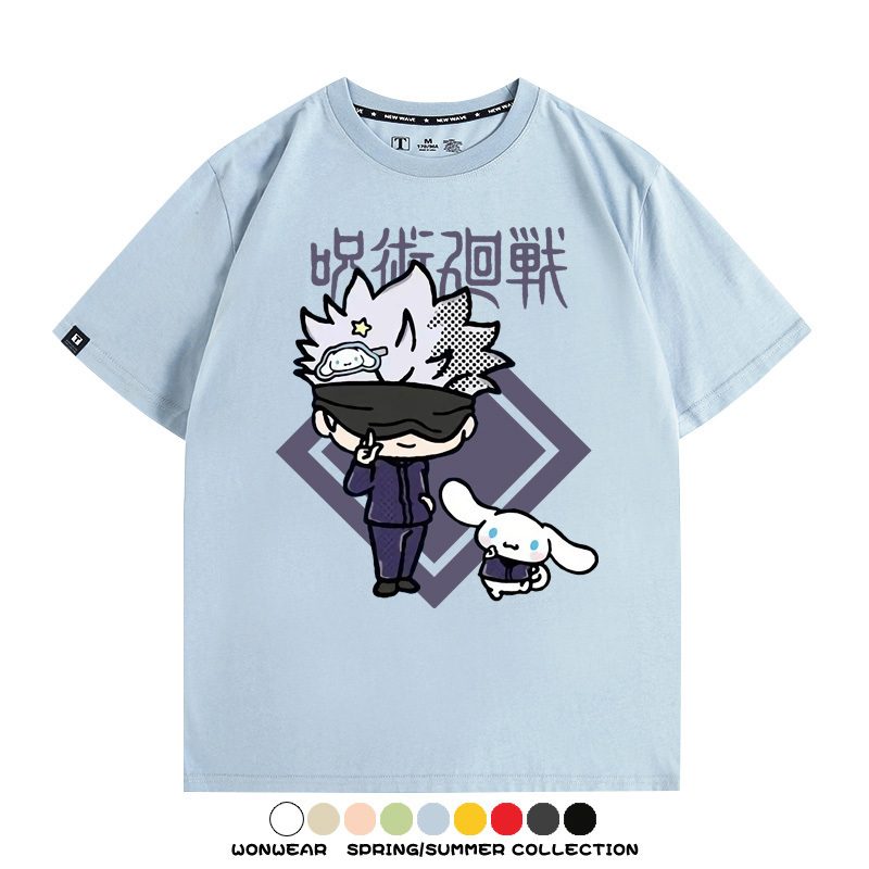 咒術迴戰聯名三麗鷗 親子情侶裝寬鬆短袖T