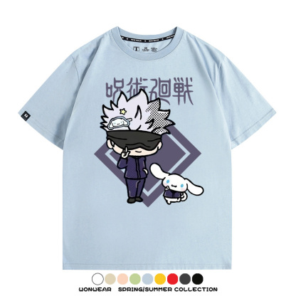 咒術迴戰聯名三麗鷗 親子情侶裝寬鬆短袖T